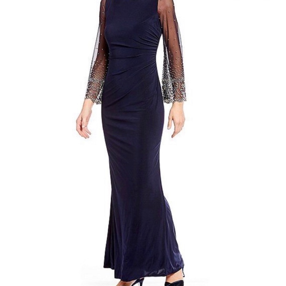 Mother of the Bride Navy Gown